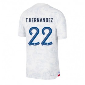 Herren Fußballbekleidung Frankreich Theo Hernandez #22 Auswärtstrikot WM 2022 Kurzarm